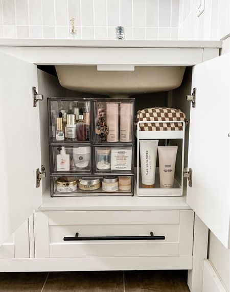 This storage system in our bathroom has actually been successful in keeping me organized! Before this I would have to clean out this cabinet every few months because it would continue getting cluttered but now that I have this system I’m able to stay organized all year long! Bathroom organization 

#LTKhome #LTKFind