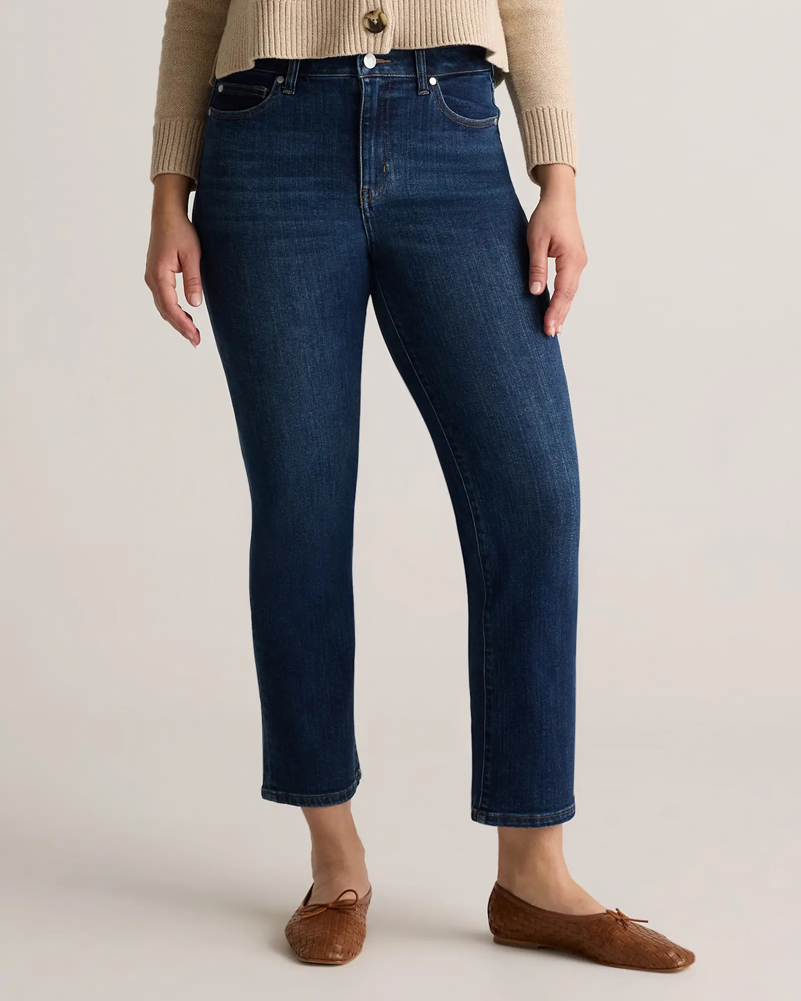 Bella Stretch Straight Jeans | Quince