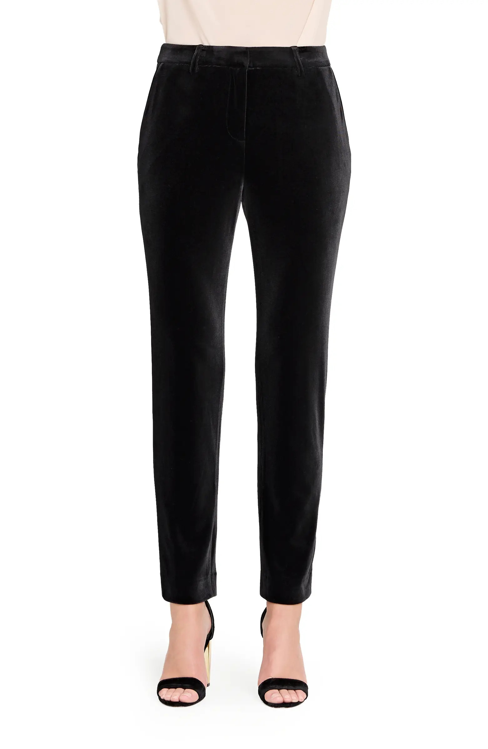 Tahari ASL Velvet Straight Leg Pants | Nordstrom | Nordstrom