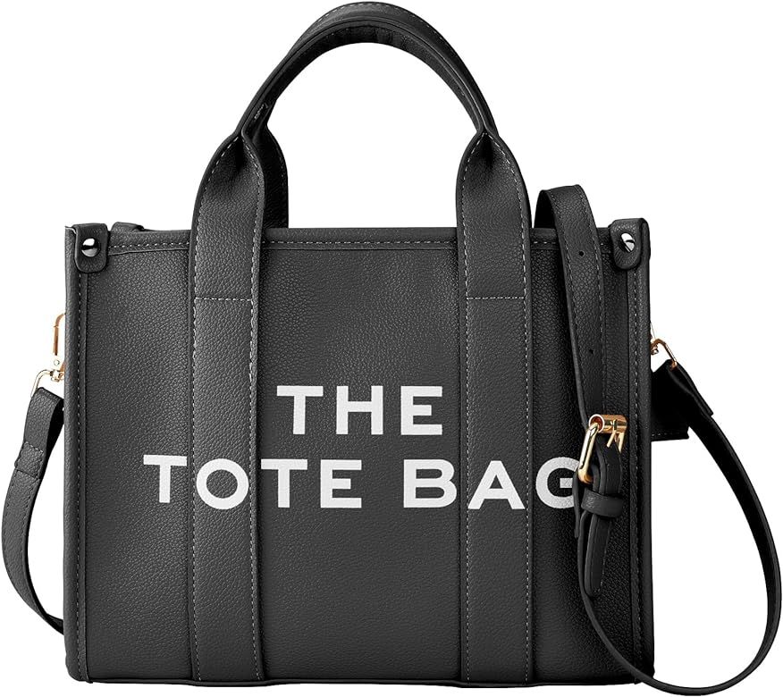 Tote Bag for Women, The Tote Bag, Trendy Personalized Oversized Large PU Leather Tote Bag Top-Handle Shoulder Crossbody Bags | Amazon (US)