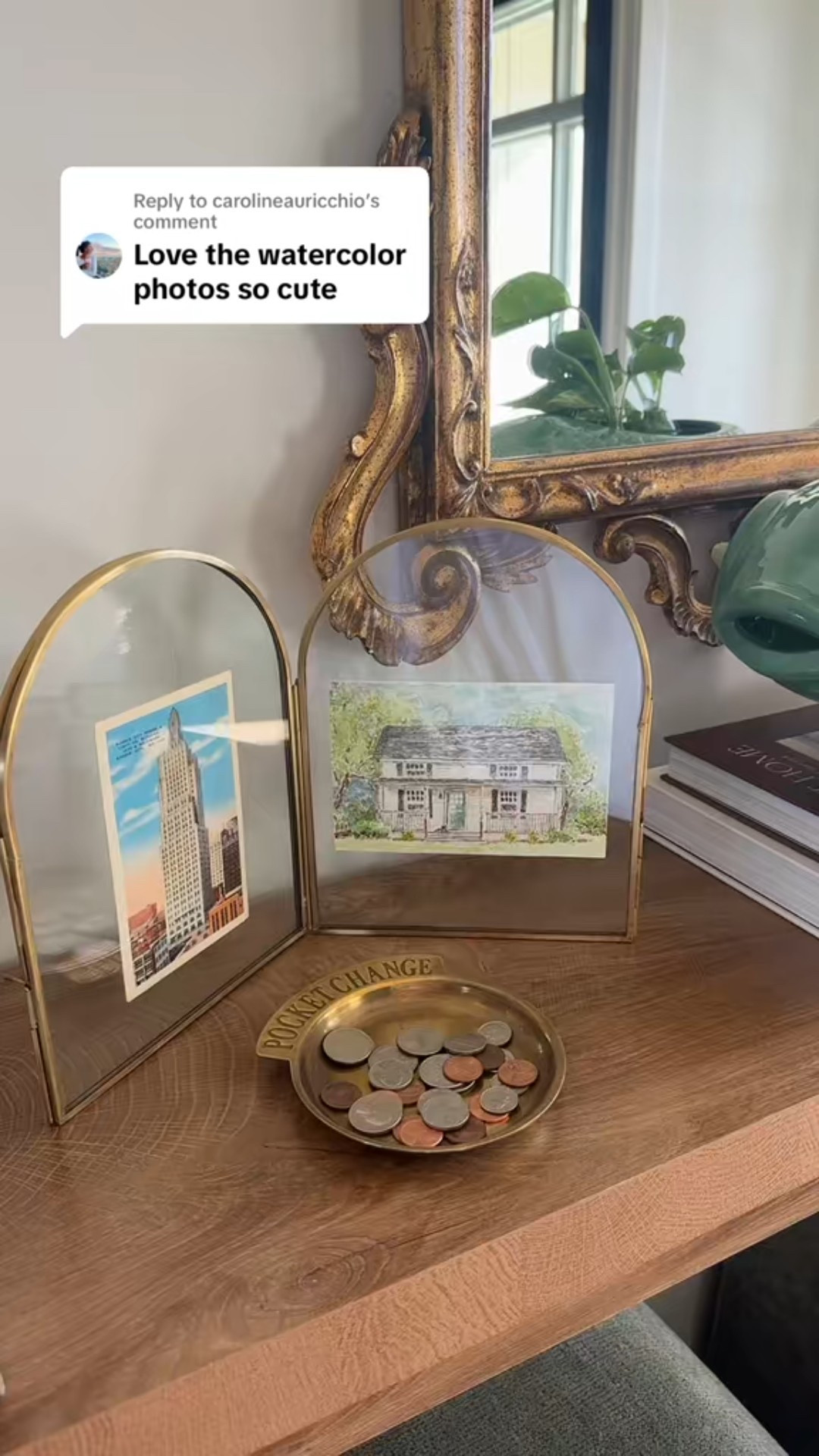 This arched picture frame in my last post was a hit💕 | arched picture frame | double frame | brass frame 

#LTKFindsUnder50 #LTKHome