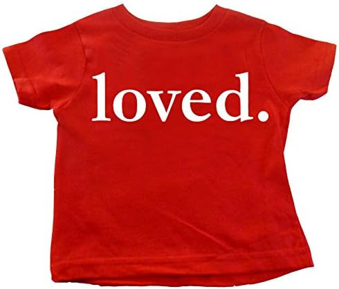 Custom Kingdom Kids Valentines Day Loved. Shirt Boys and Girls T-Shirt | Amazon (US)