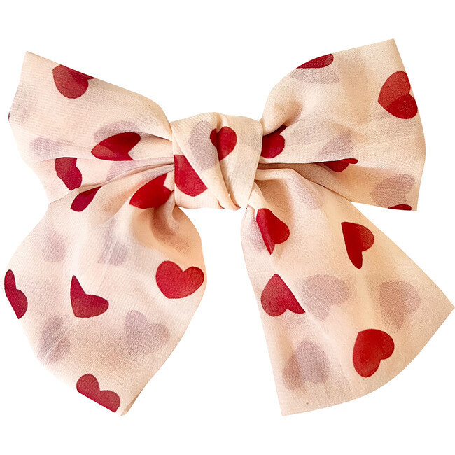 Heart Chiffon Bow Hair Clip | Maisonette