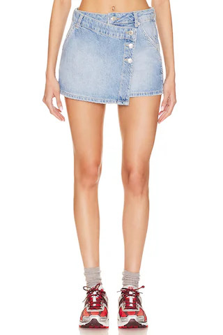 x We The Free Wynne Denim Skirt in Light Indigo | Revolve Clothing (Global)
