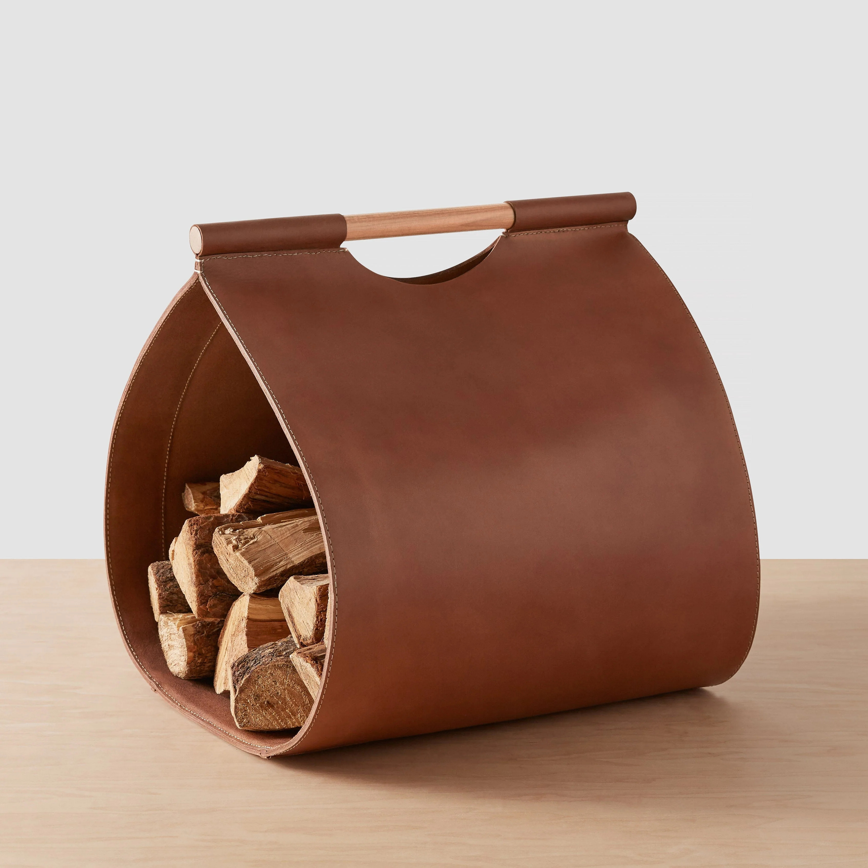 Prini Leather Log Holder | The Citizenry