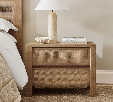 Marina Cane Nightstand (32") | Pottery Barn (US)