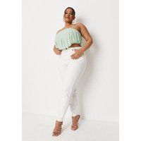 Plus Size White Mom Jeans | Missguided (US & CA)