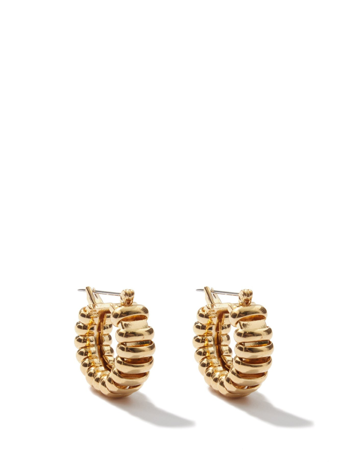 Camilla 14kt gold-plated hoop earrings | Laura Lombardi | Matches (UK)