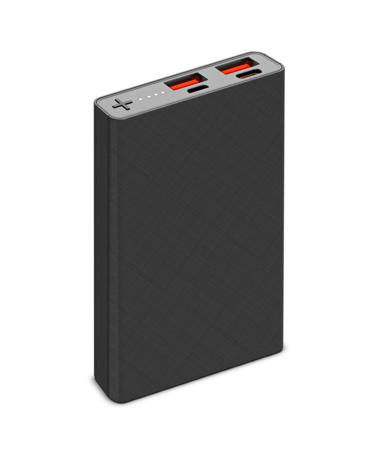 GabbaGoods, 5,000mAh Rapid Charging Multi-Port Slim Power Bank - Black | Macy's