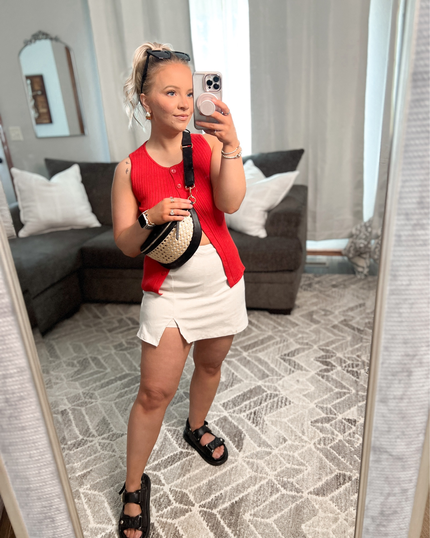 Affordable summer capsule wardrobe from Target

Wearing a size small in everything except the crewneck sweatshirt wearing XS.

Summer outfit ideas, boxer shorts, linen shorts, 4th of July, h sandals, dad sandals, woven bag, Amazon sunglasses, affordable outfits

#LTKStyleTip #LTKFindsUnder100 #LTKFindsUnder50