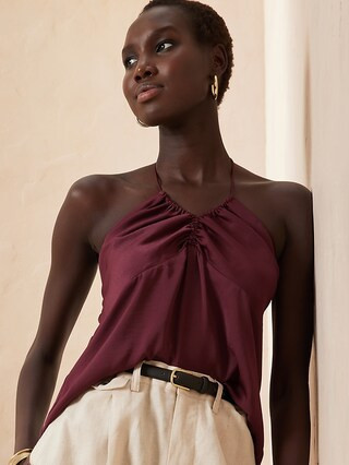 Silky Halter Camisole | Banana Republic Factory