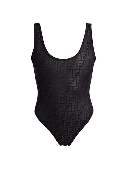 FF Logo-Embossed One-Piece Swimsuit | Saks Fifth Avenue