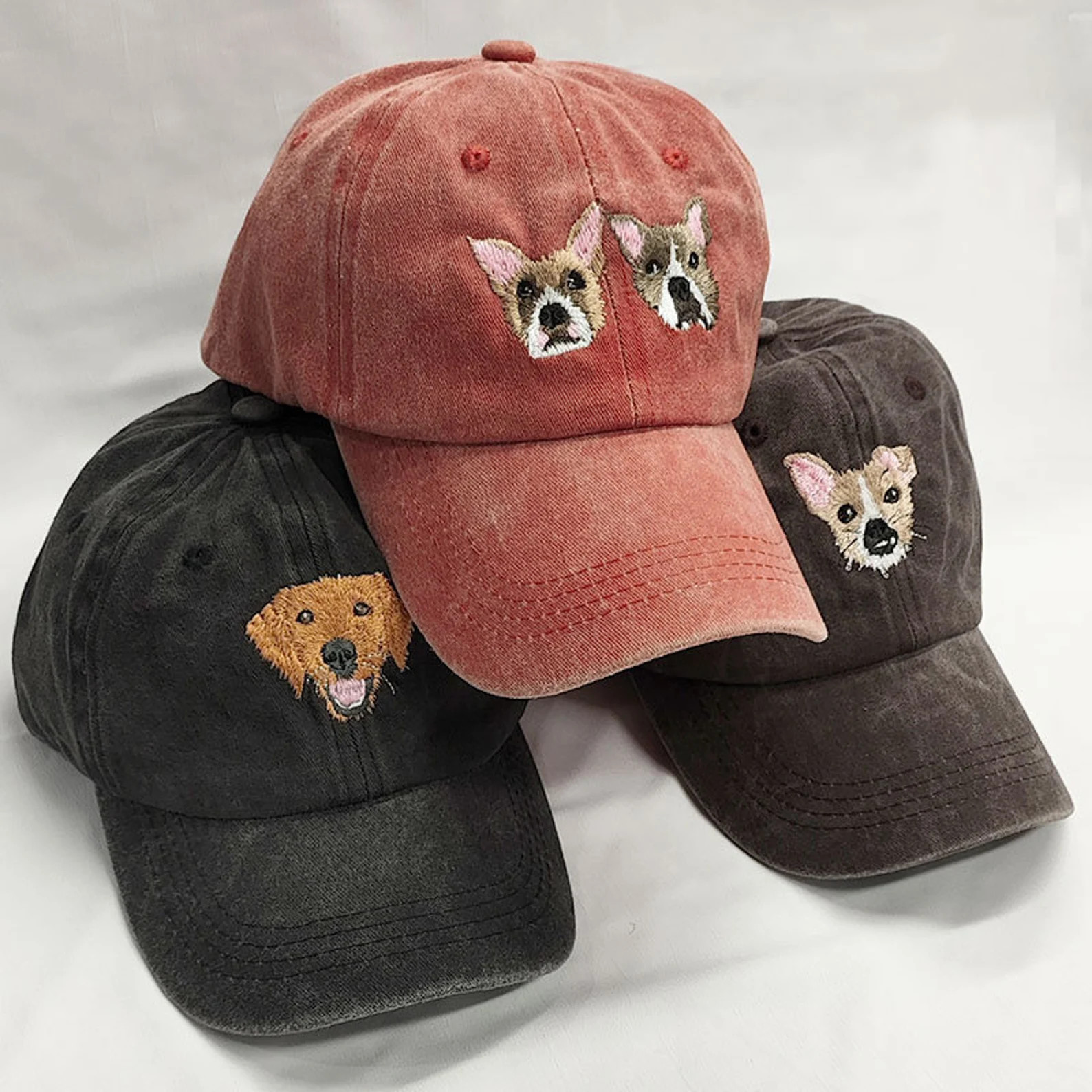 Personalized Hat With Your Dog Photo and Name, Custom Embroidered Pet Hat, Personalized Dog Portr... | Etsy (US)