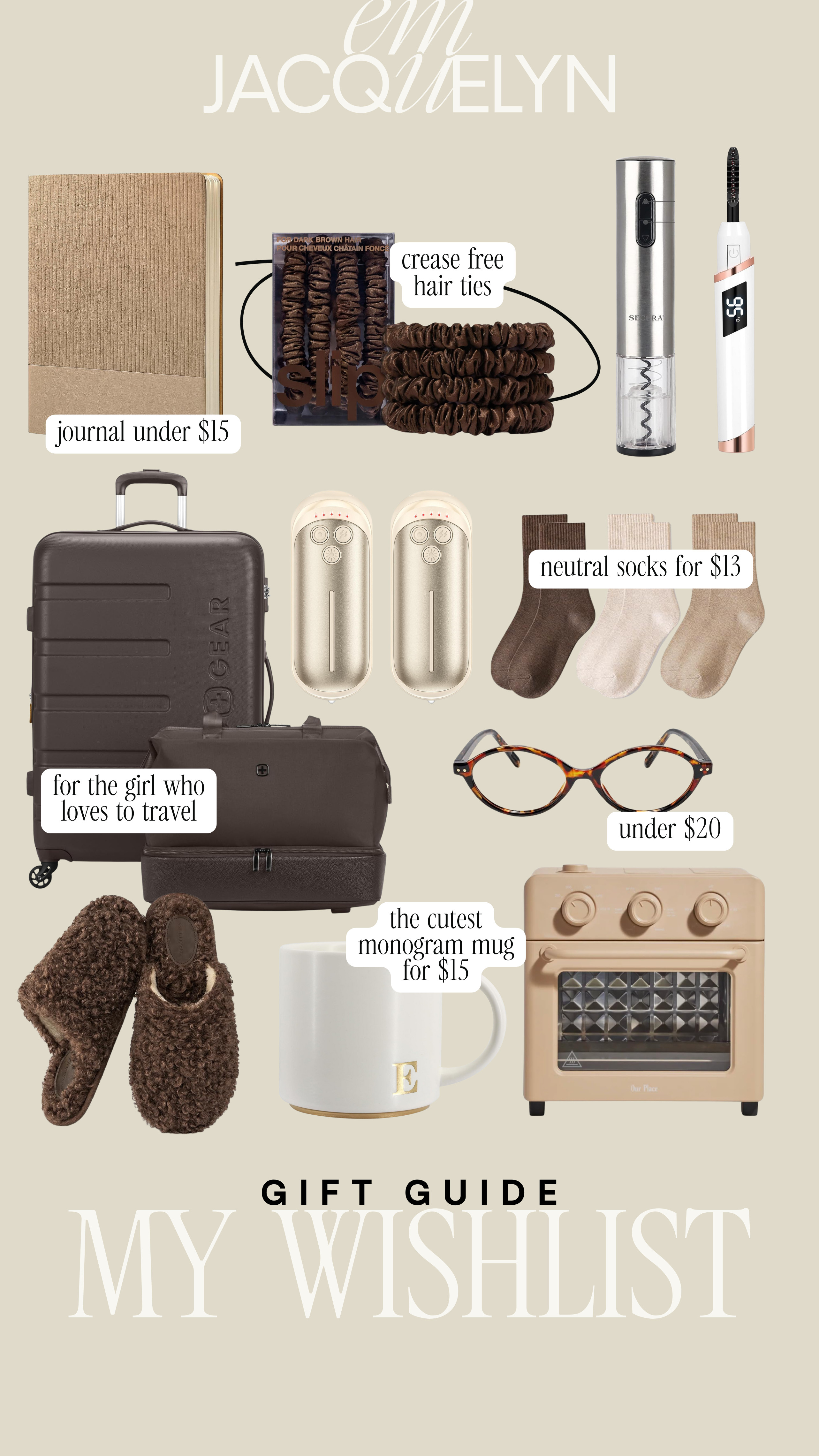 My wishlist gift guide!

my wishlist, for her, for the trendy girl, for the neutral girl, gift guide  

 #LTKGiftGuide #LTKHoliday