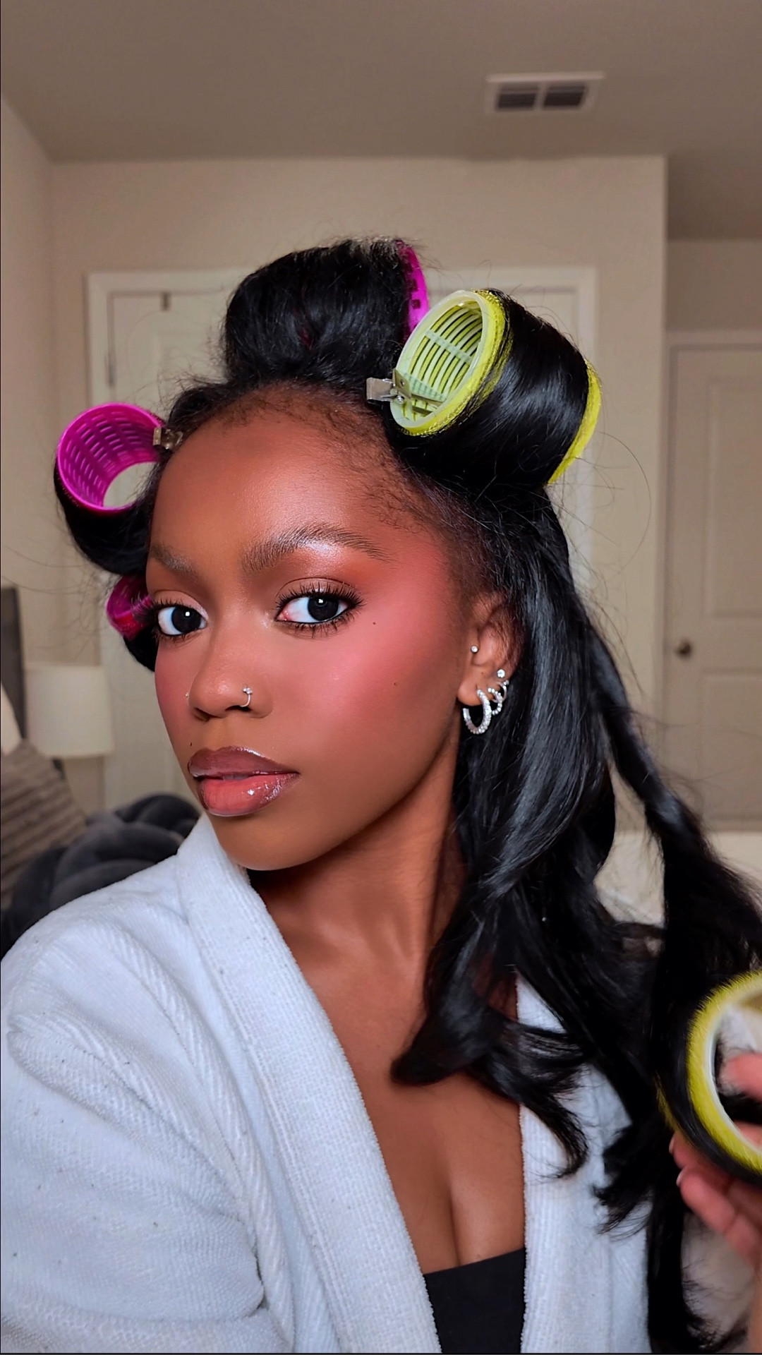get ready with me to go out for dinner! Loving everything about this warm, peachy, pink, glowy glam!

#LTKBeauty