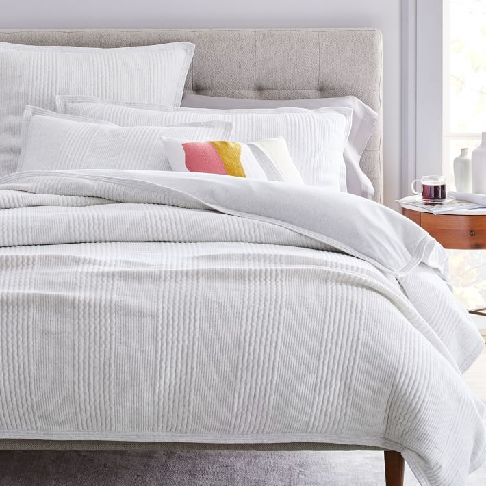Cotton Cloud Jersey Duvet Cover &amp; Shams | West Elm (US)