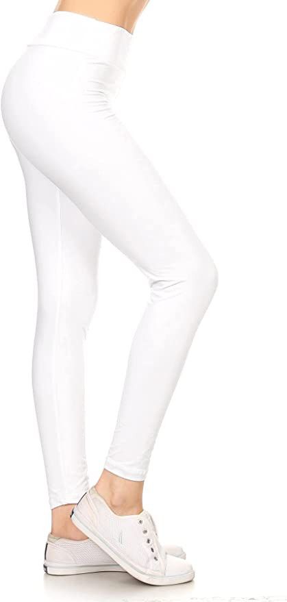 Leggings Depot High Waisted Leggings for Women Buttery Soft 3” Waistband Women's Leggings Solid... | Amazon (US)