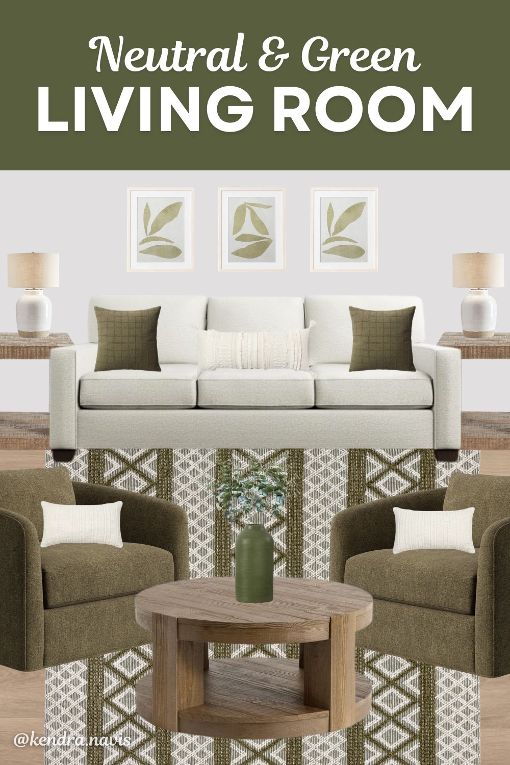 Neutral & Green Living Room

green living room decor, neutral and green living room, earthy living room design, olive green accents, modern organic living room, neutral sofa styling, green accent chairs, wood coffee table, round coffee table decor, living room makeover ideas, modern farmhouse decor, farmhouse living room, cozy living room, rustic home decor finds, organic modern style, neutral earth tone home decor, minimalist home decor, living room furniture, neutral couch, Pottery Barn home finds

#LTKHome