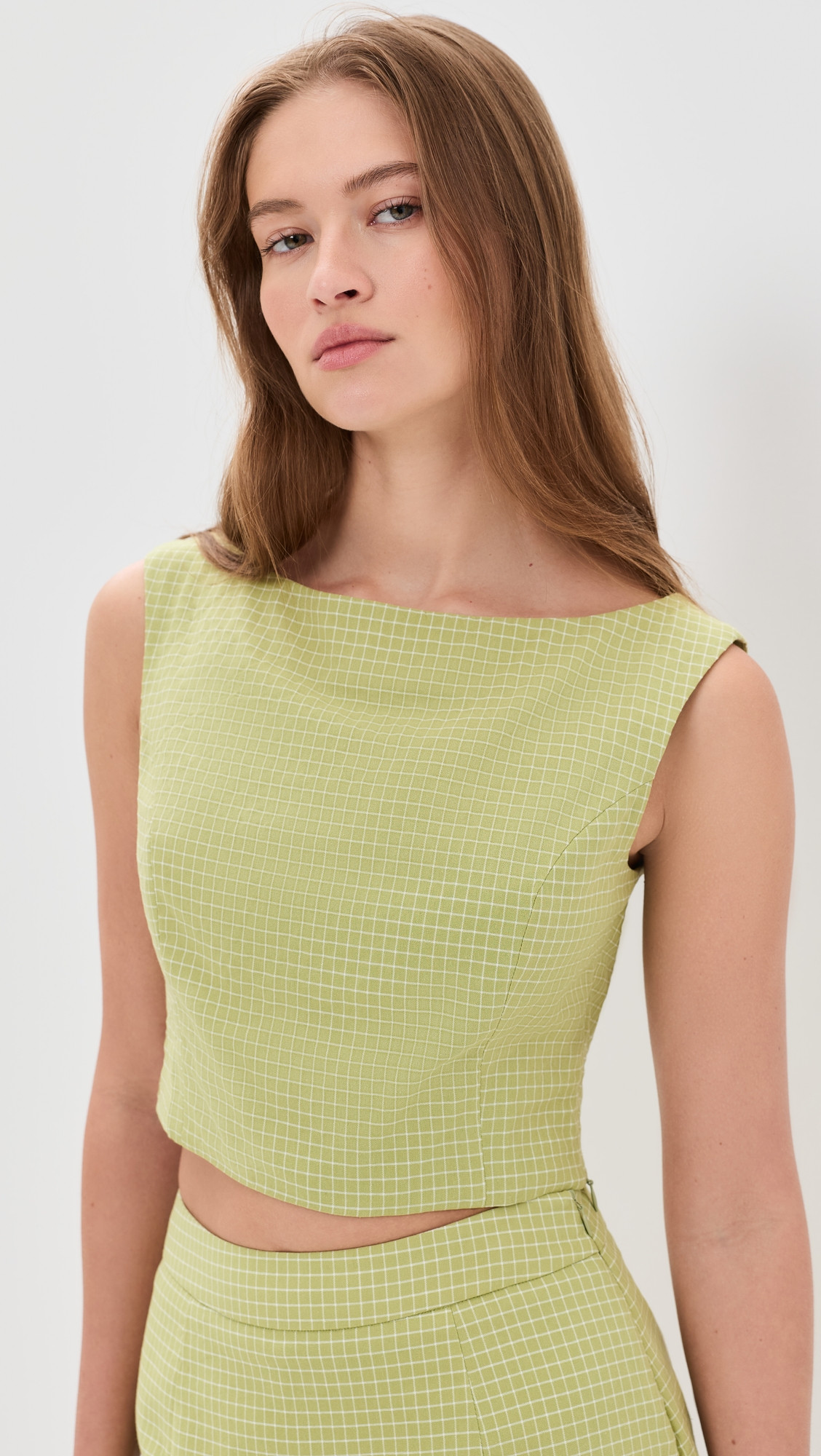 Line & Dot Shea Top Green S | Shopbop