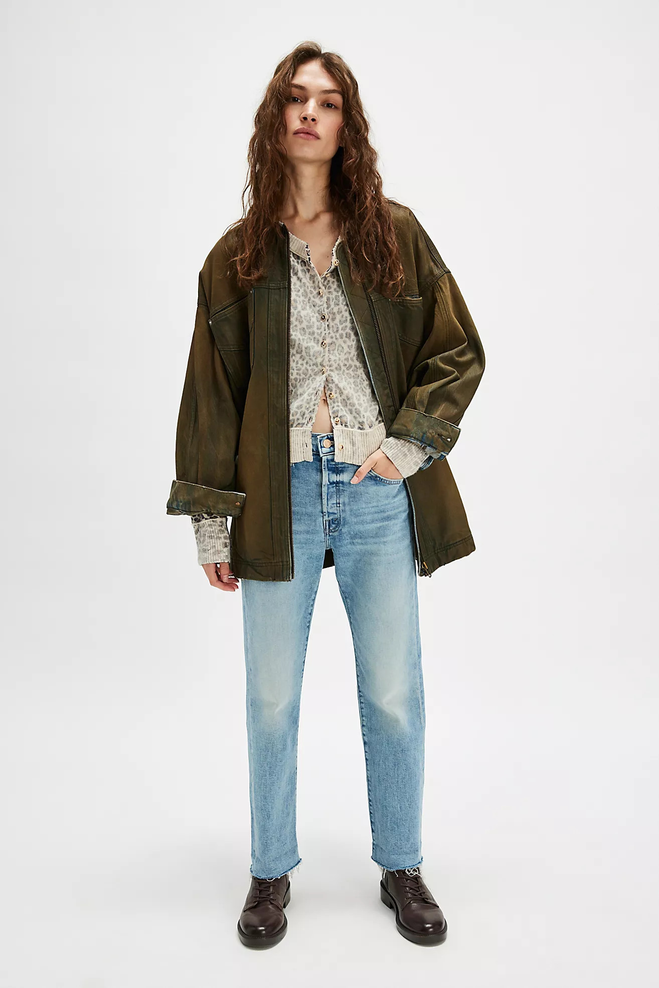 MOTHER The Scrapper Cuff Ankle Fray Jeans | Free People (Global - UK&FR Excluded)