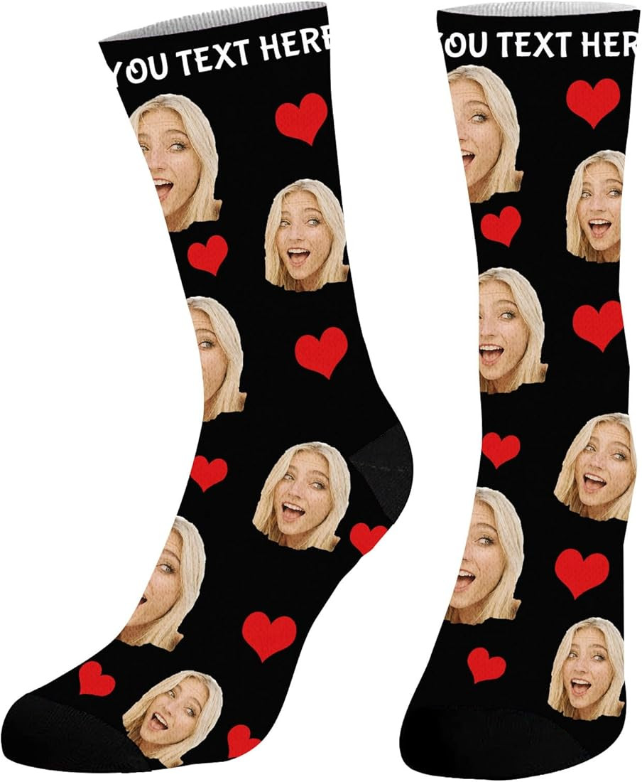 DPDP Custom socks with photo Personalized Socks with Photo Funny Socks Gifts for Men Women | Amazon (US)