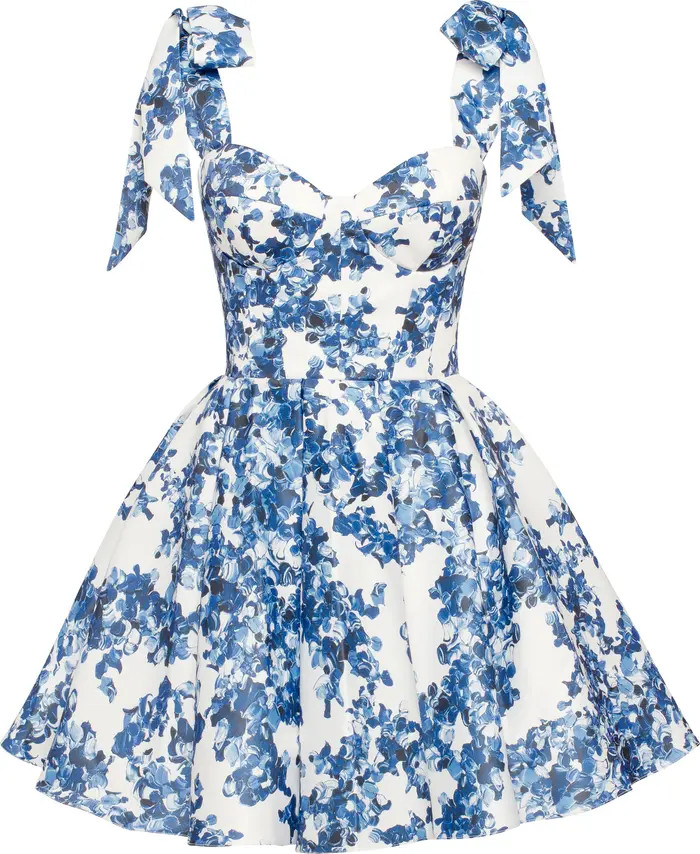 Splendor Floral Mini Dress On Straps | Nordstrom