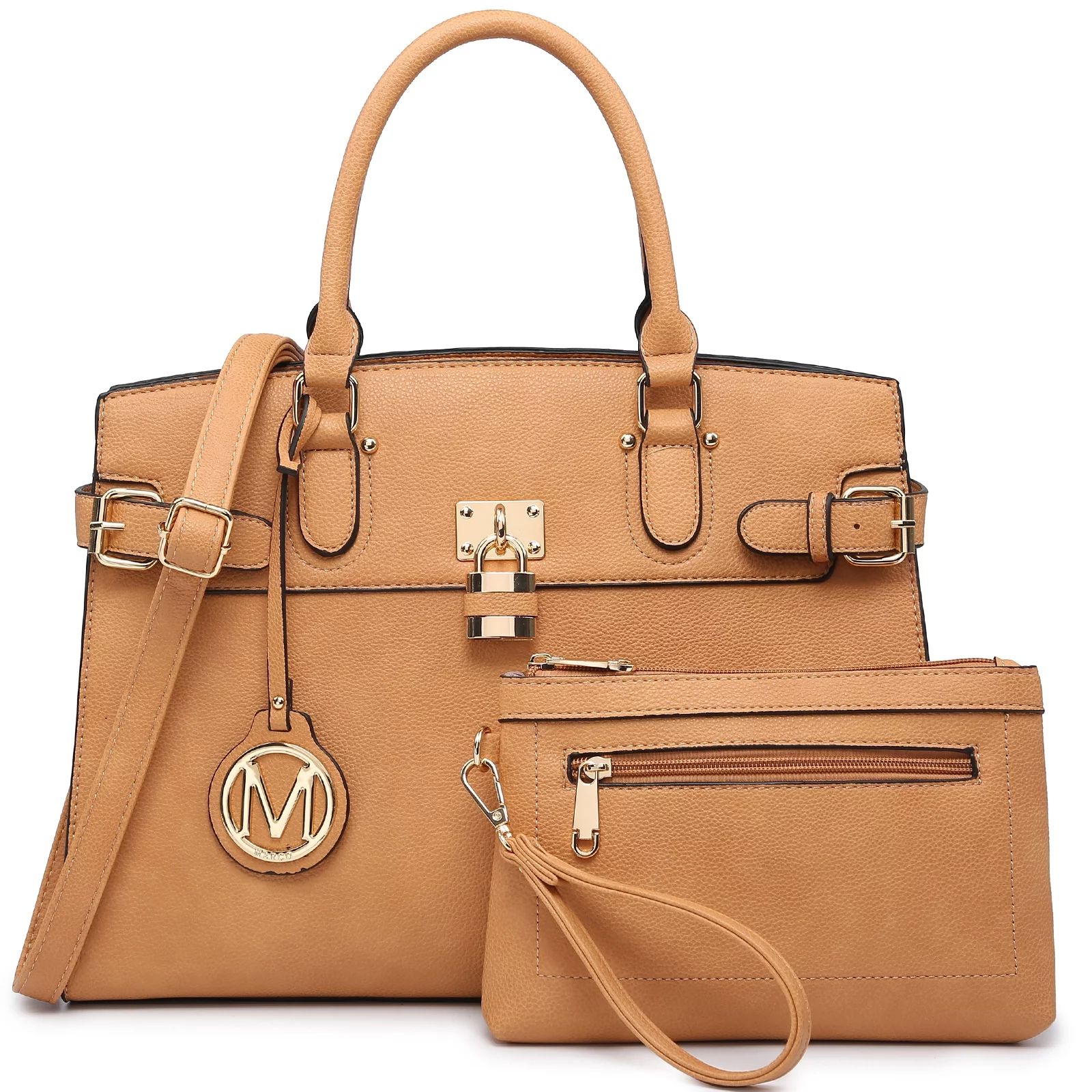 MKP Female Satchel Handbags Shoulder Tote Top Handle Bags with Matching Wristlet Wallet | Walmart (US)