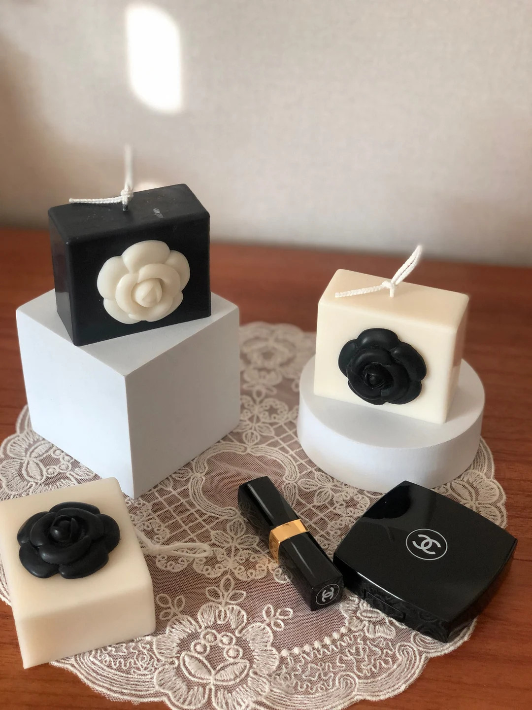 Camellia candle l Pillar Candles | Modern style candle | Birthday gift | Home decoration | gift |... | Etsy (US)