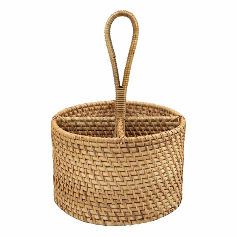 Natural Rattan Utensil Caddy | At Home