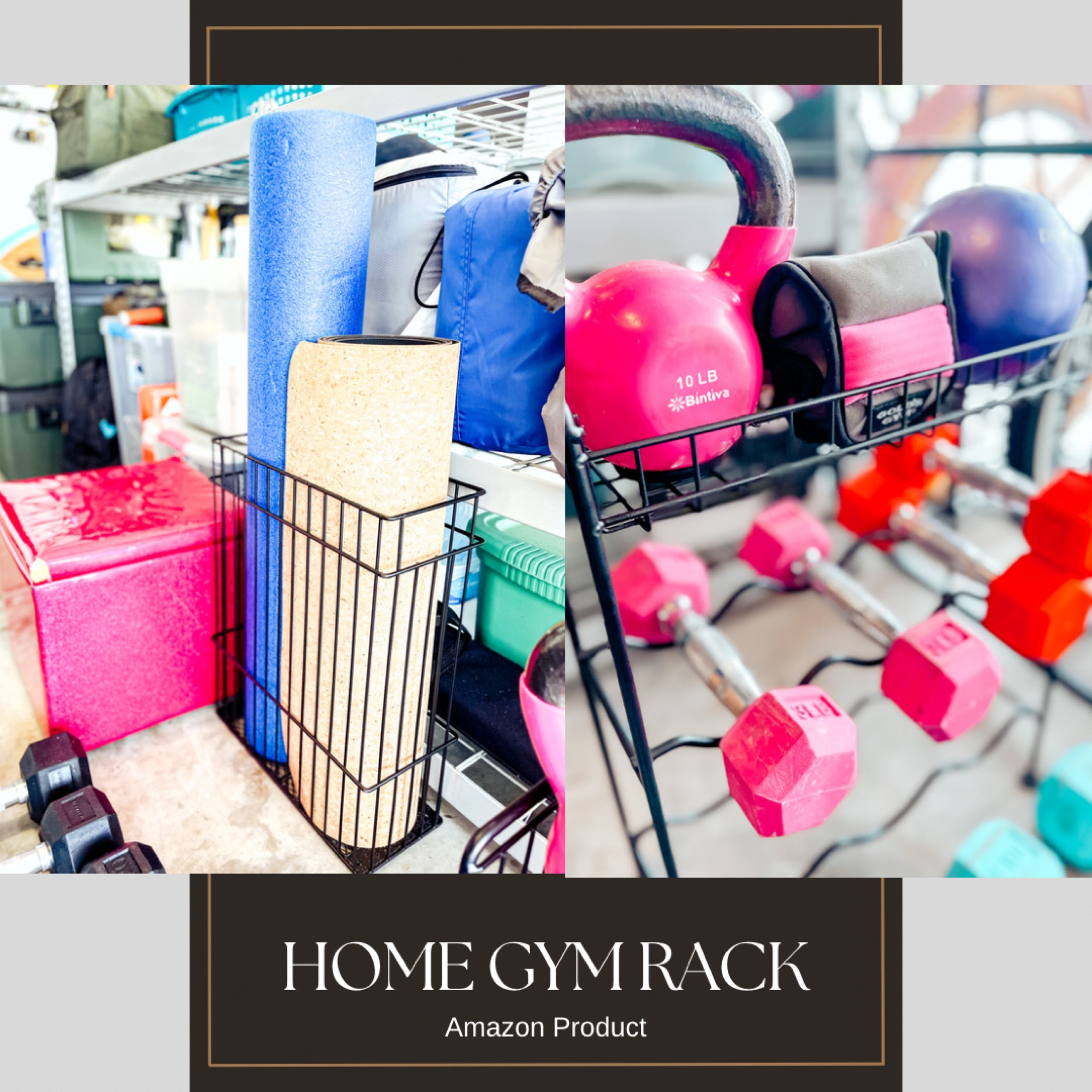 Great organizer for saving space if you decide to create a gym at home or in your garage!

#LTKhome #LTKfit #LTKfamily