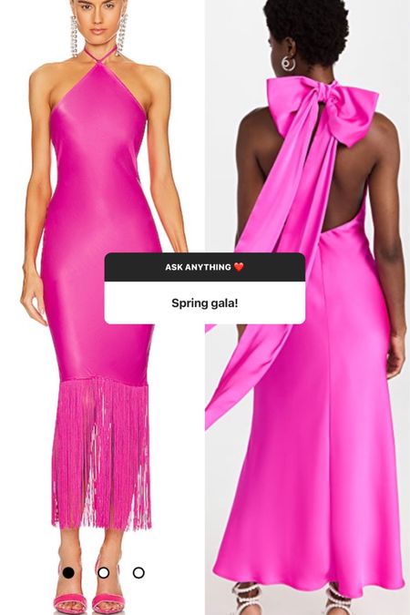 What to wear to a spring gala- go bold or go home! Hot pink is the it color of 2023 and these are sexy, flirty and fun!

#LTKwedding #LTKSeasonal #LTKFind