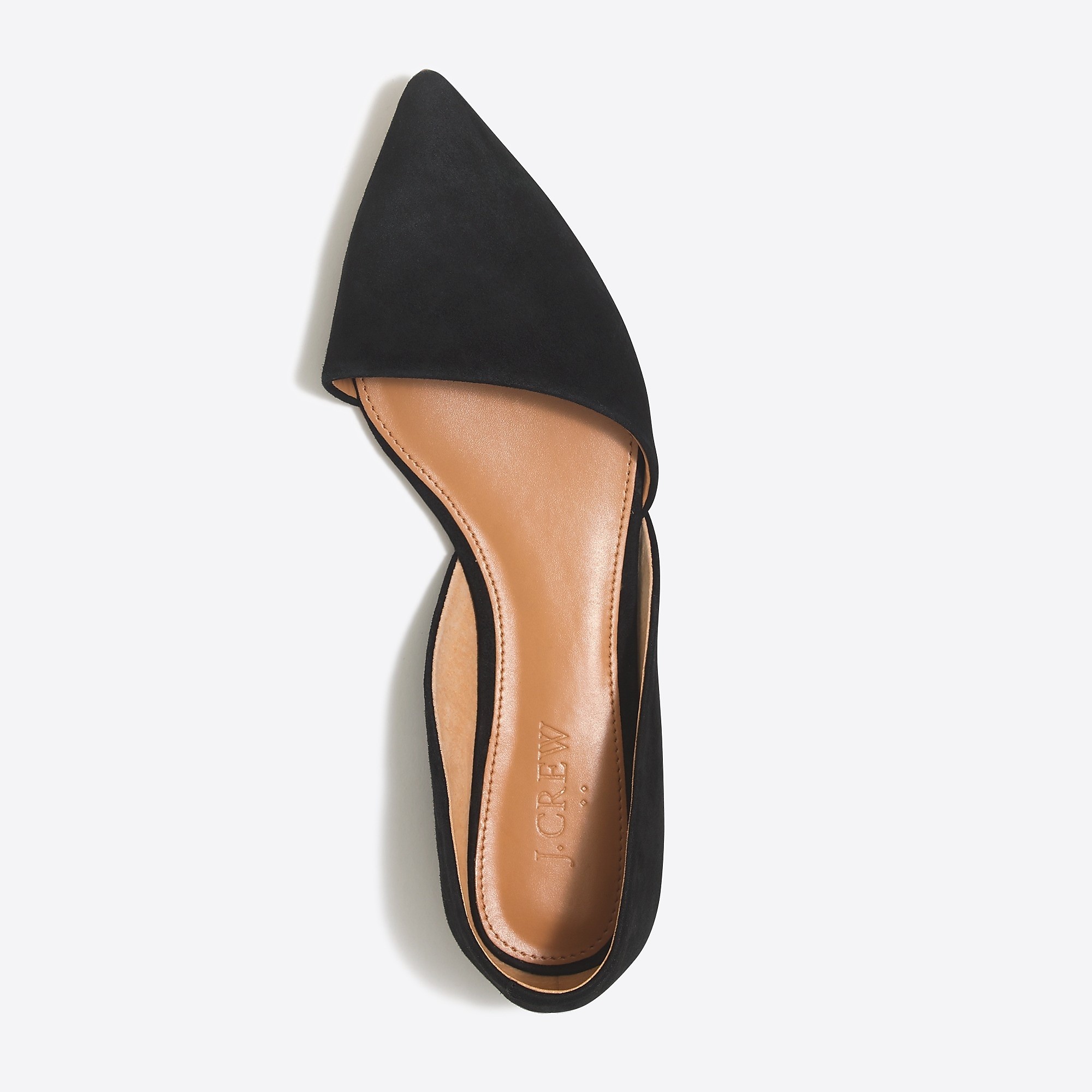 Zoe suede d'Orsay flats | J.Crew Factory