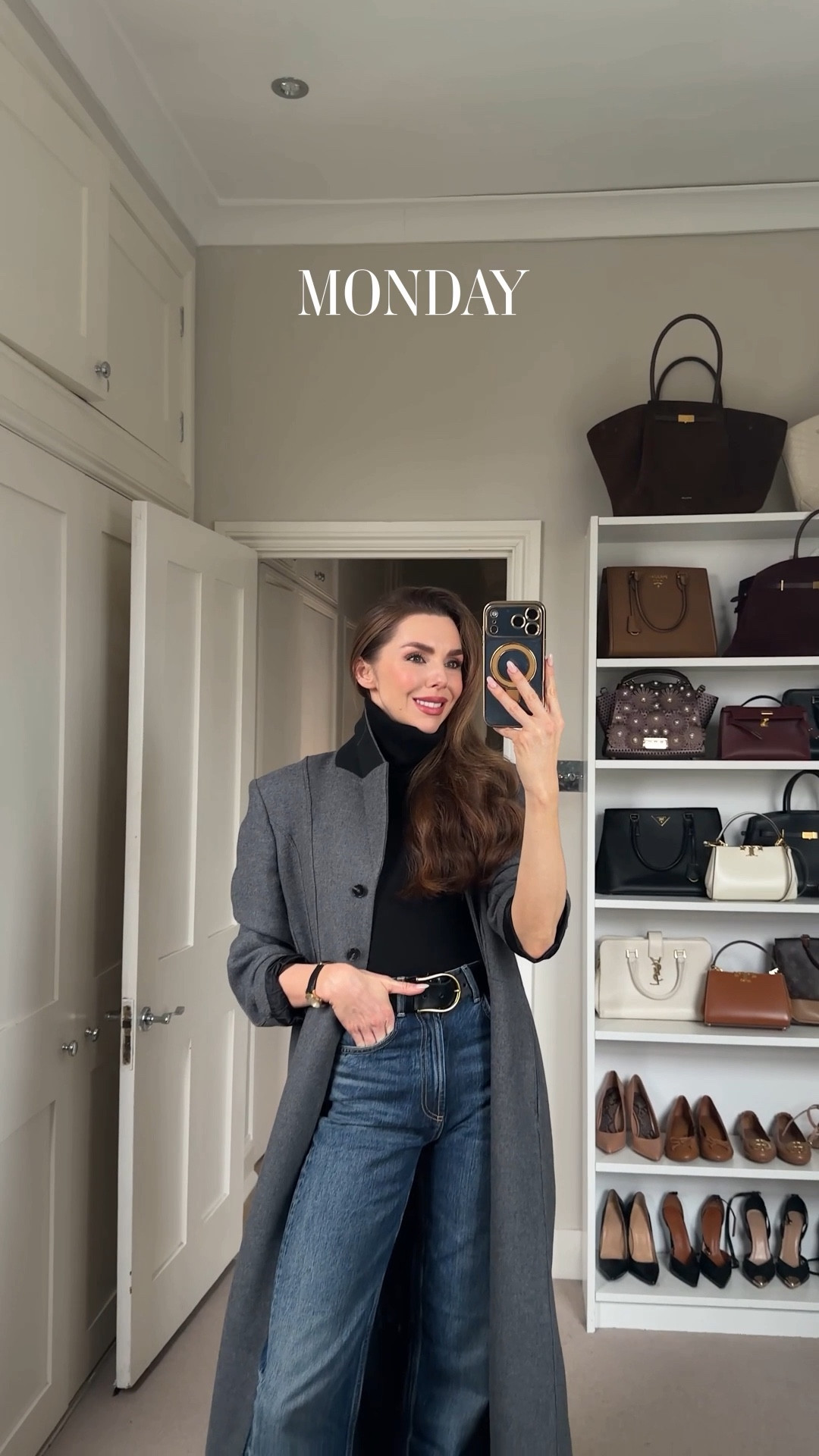 Look one. A grey long tailored coat layered over a black sleeveless roll neck, cinched with a thick black belt. Vintage inspired straight fit jeans and pointy black toe ankle boots for that polished off duty feel.

Look two. A brown tweed blazer field coat with an alternative collar, styled with straight fit jeans, black ankle boots and a structured brown clutch with a top handle. Effortlessly elevated, quietly powerful.

Greige, that perfect cross between grey and brown, in a long coat that feels made for modern workwear. Styled with black trousers and a crisp white shirt for a clean, confident silhouette.

An asymmetrical checked blazer, shorter at the front and longer at the back, giving a subtle old school edge. The perfect twist on classic workwear when you want something a little unexpected.

And finally, a tan oversized blazer with matching tailored trousers. Understated, strong and endlessly chic.

#zara #workwear #tailoring #coats

#LTKuk #LTKeurope #LTKworkwear