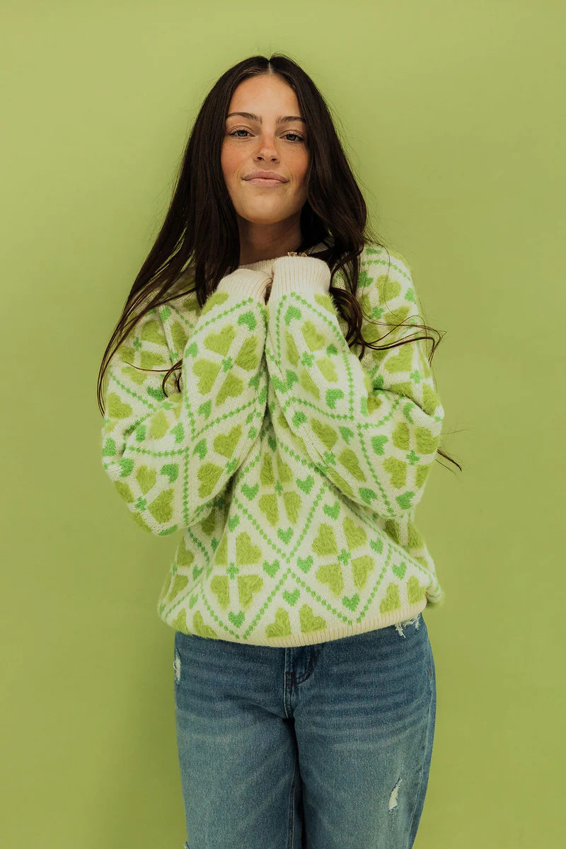 Eliza Sweater-Avocado Cream | Love Olive Co