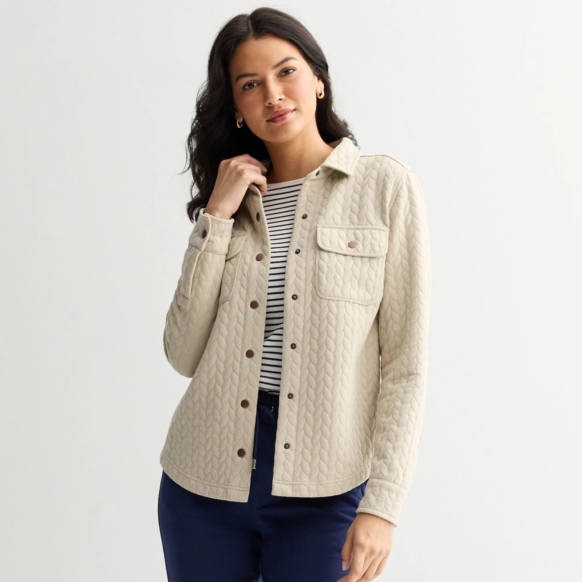 Women's Croft & Barrow® Shacket | Kohl's