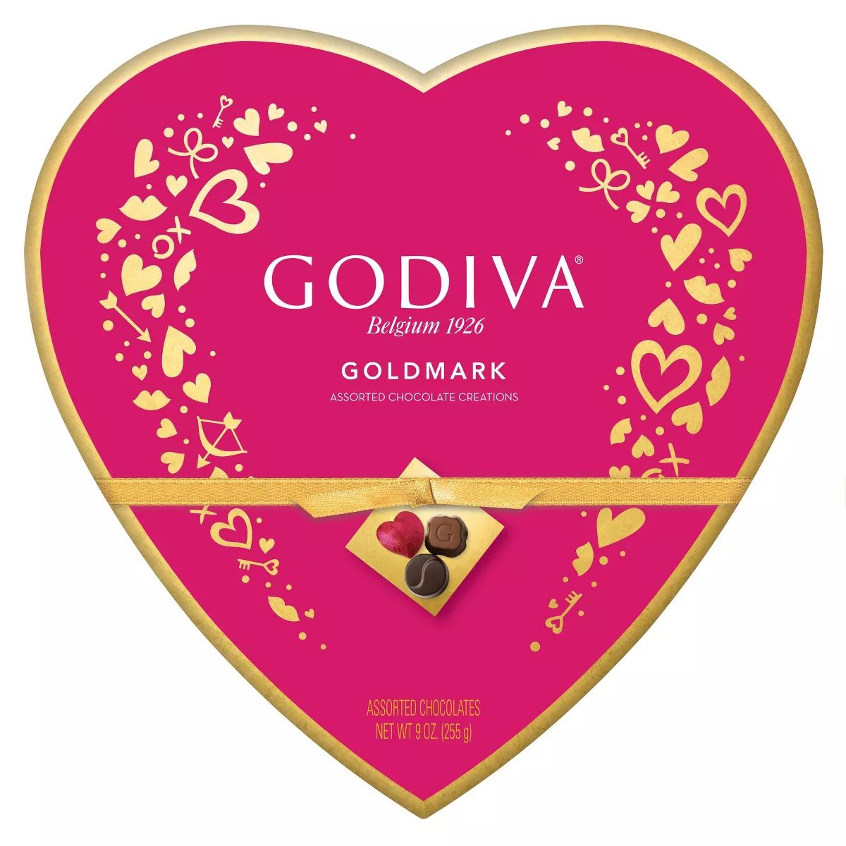 Godiva Valentine's Day Goldmark Assorted Chocolate Heart Box - 9oz | Target