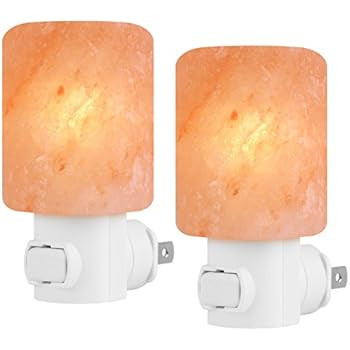 Syntus 2 Pack Himalayan Salt Lamp Natural Crystal Salt Light Glow Hand Carved Night Lights Wall l... | Amazon (US)