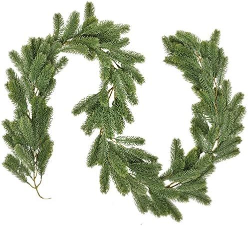 Artiflr 6Ft Christmas Garland, Artificial Pine Garland Holiday Decor for Outdoor or Indoor Home G... | Amazon (US)