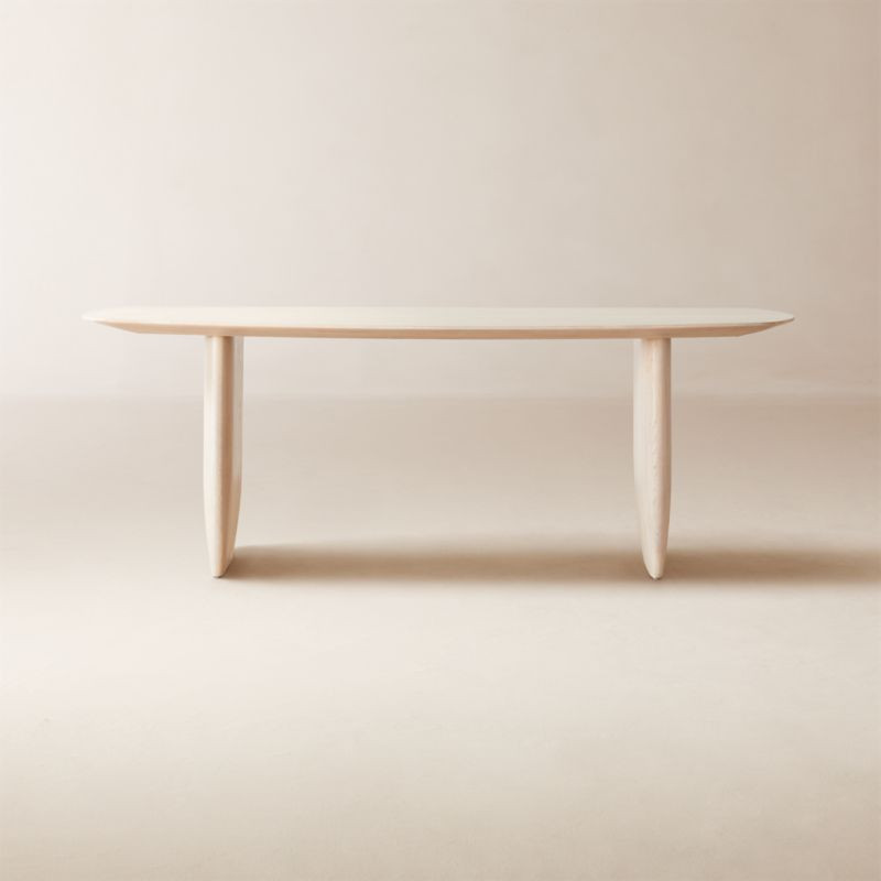 Spigolo 84" Bleached Oak Dining Table by goop + Reviews | CB2 | CB2