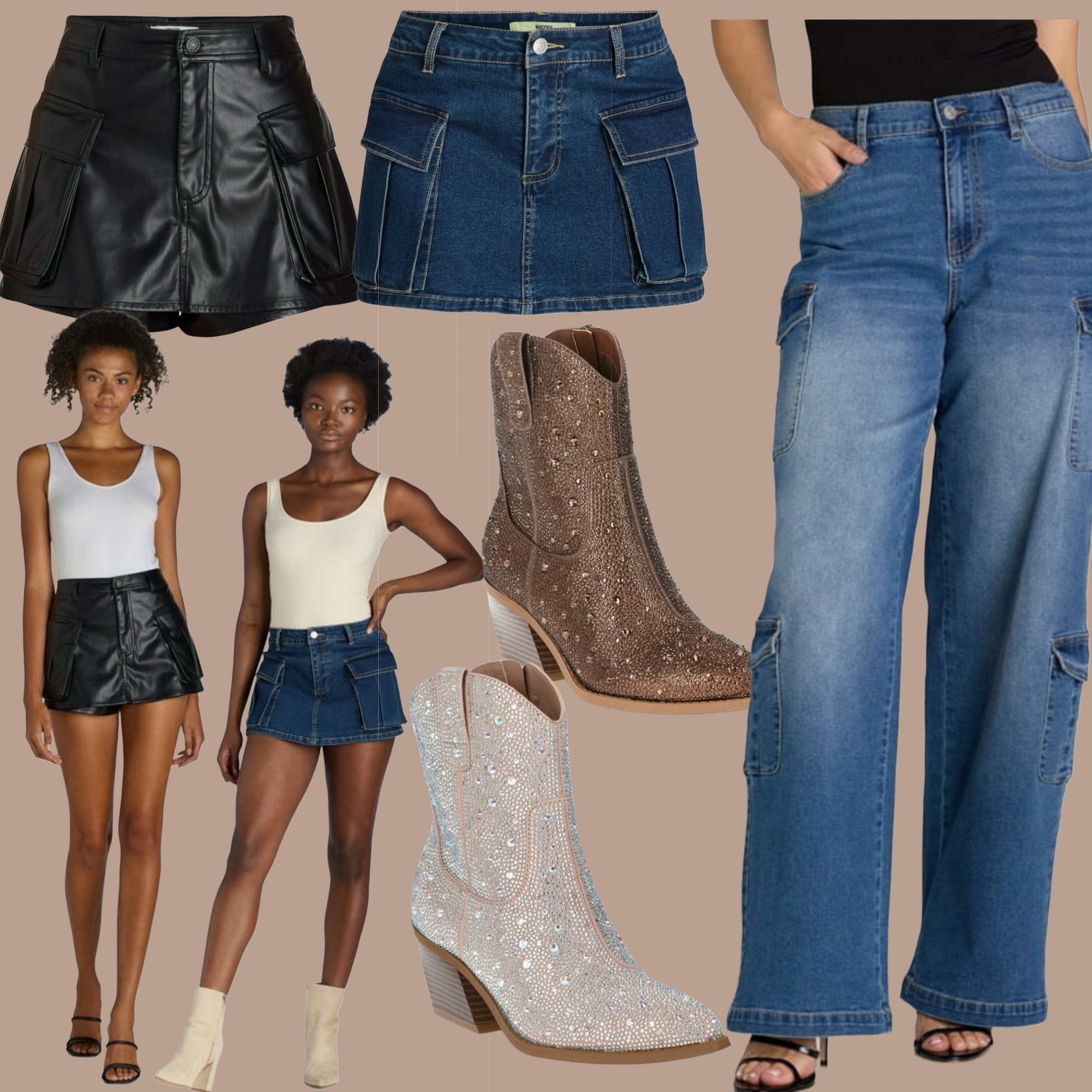 #walmartpartner #sponsored😍My favorite season is almost here🍁🍁 I found the cutest bling boots, cargo skort & jeans from Madden NYC on @walmart so simple yet so chic👌

#LTKFindsUnder50 #LTKSeasonal #LTKU