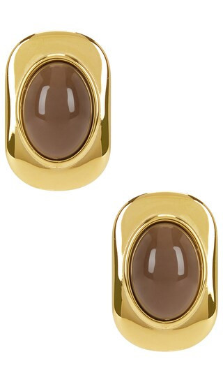 petit moments Ashley Earrings in Brown. | Revolve Clothing (Global)
