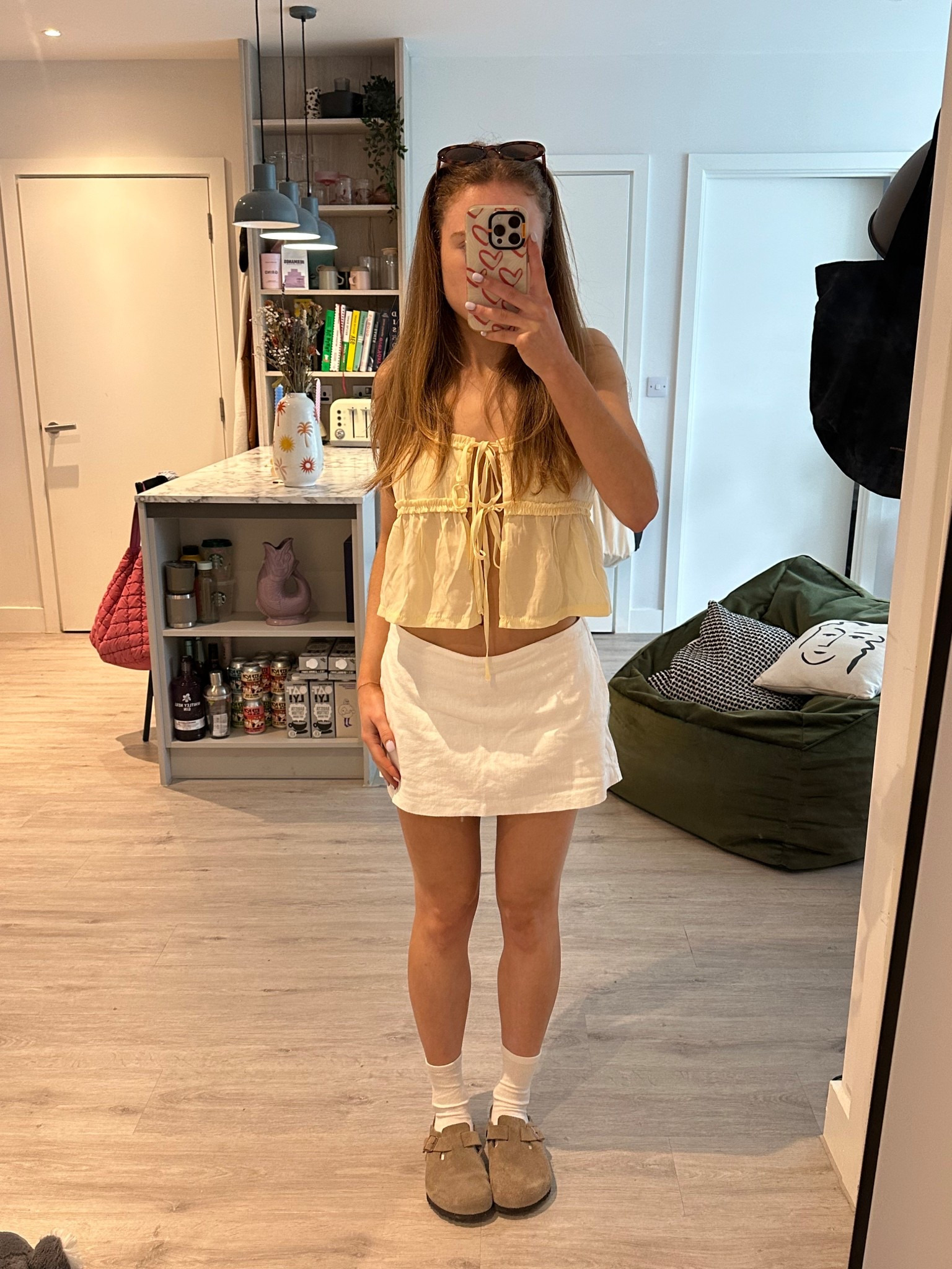cute summer fit! 
butter yellow top
white linen mini skirt
boston birkenstocks 

#LTKspring #LTKsummer #LTKuk