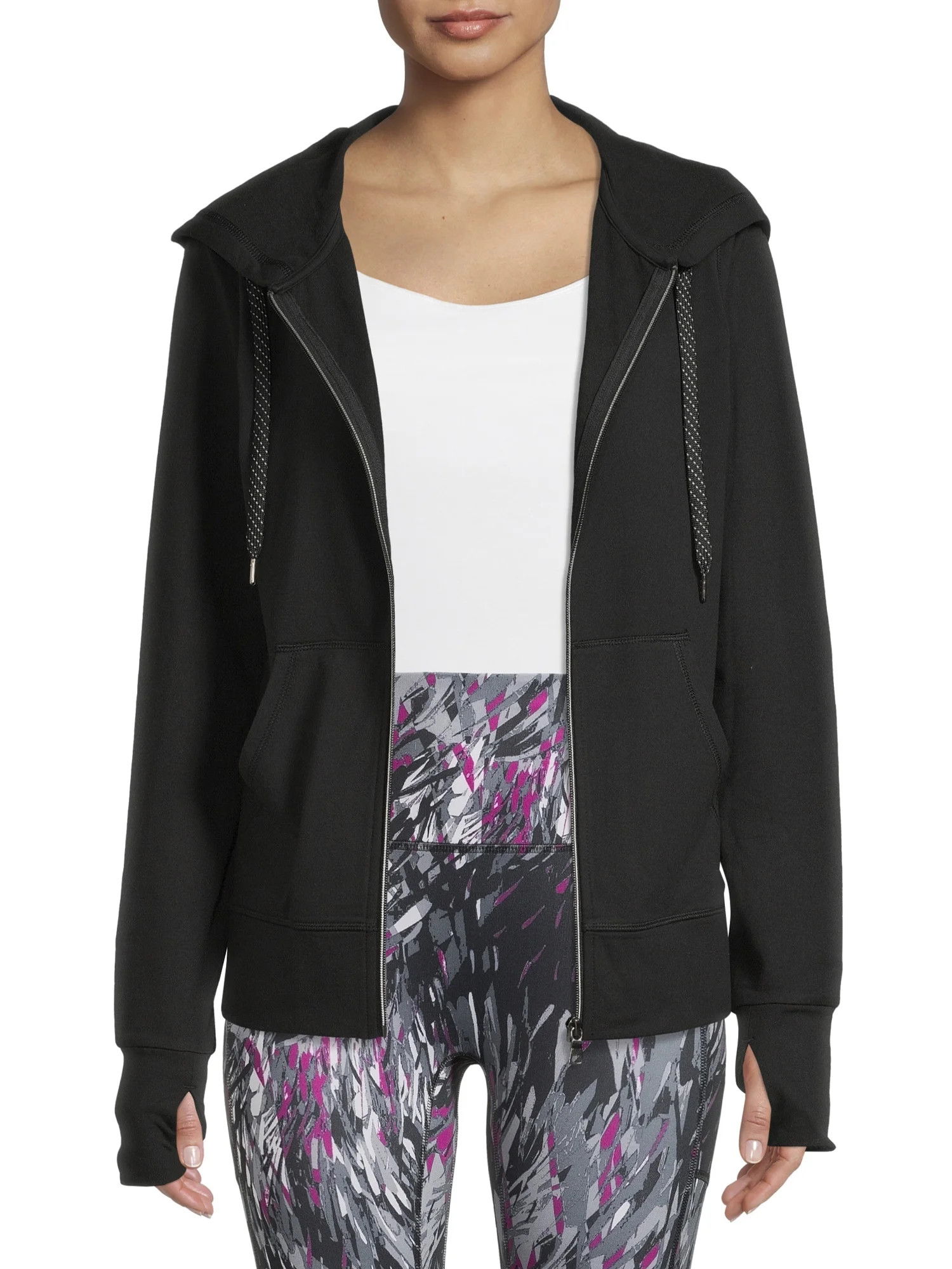 Athletic Works Women's Active Super Soft Lightweight Zip Up Hoodie Sweatshirt | Walmart (US)