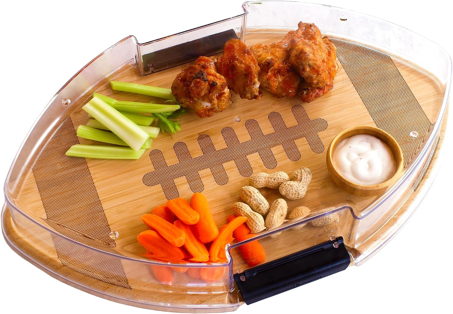 Totally Bamboo Flip, Serve & Store Football Charcuterie Board with Lid | Amazon (US)