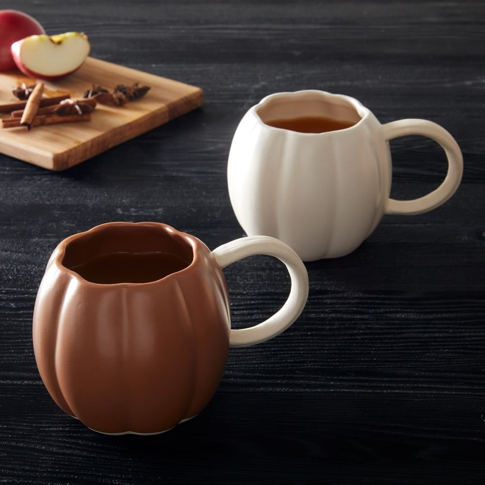 Figurative Halloween Pumpkin Mugs | West Elm (US)