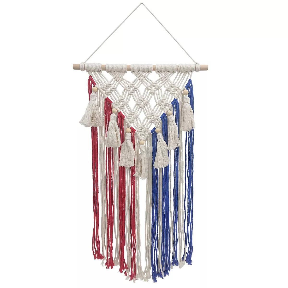 Celebrate Together™ Americana Red White Blue Macrame Wall Decor | Kohl's