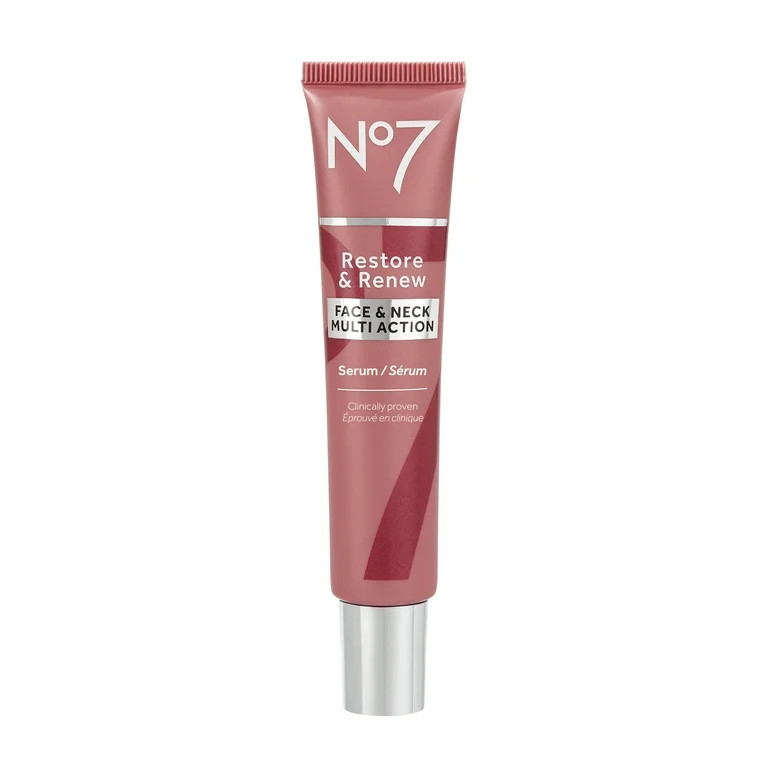 No7 Restore & Renew Multi Action Anti-Aging Face Serum with Peptides and Firming Complex, 1 fl oz | Walmart (US)