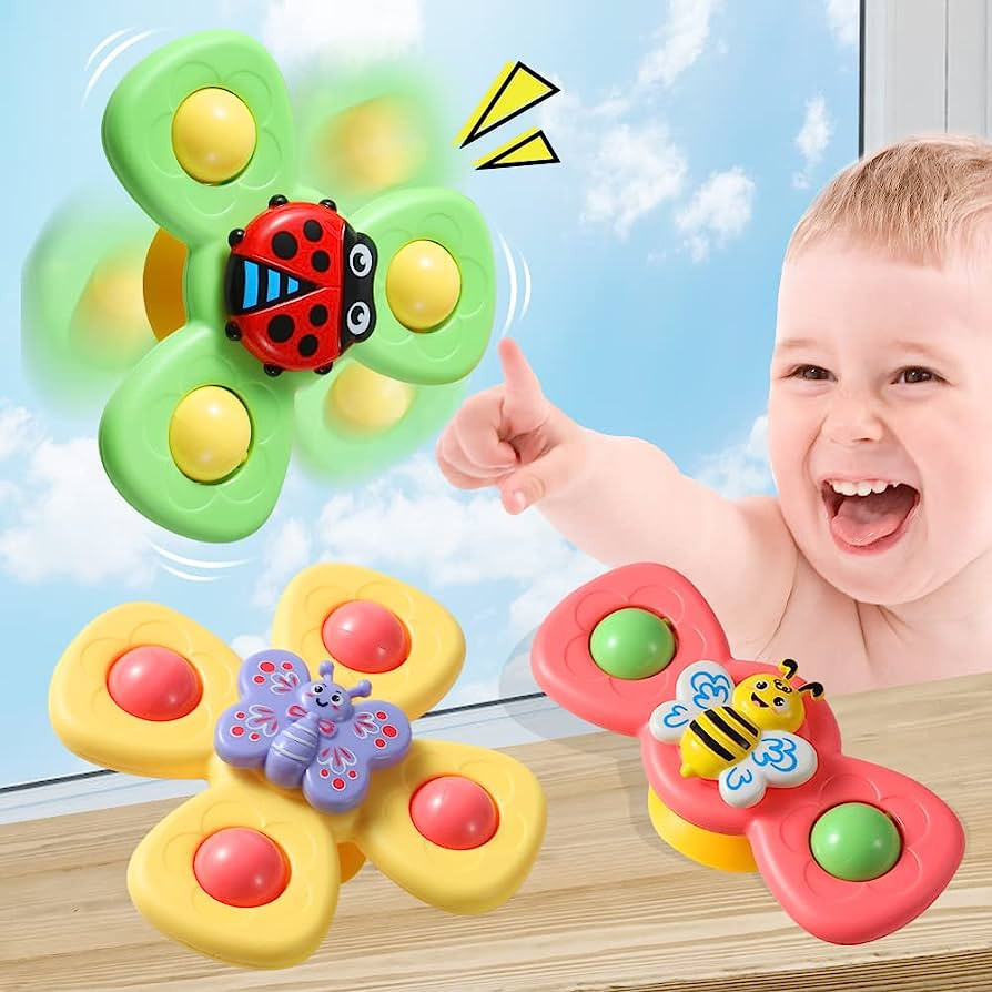 Suction Cup Spinner Toys for Toddlers 1-3,Baby Fidget Spinner with Suction Cup,Window Suction Spi... | Amazon (US)