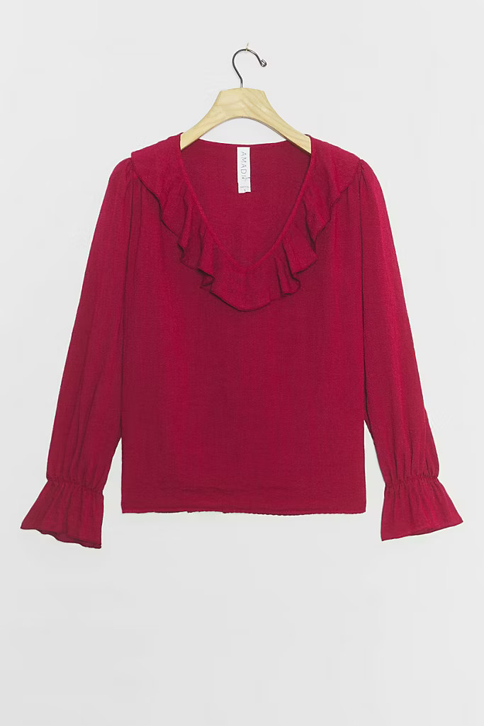 Tally Ruffled Blouse | Anthropologie (US)