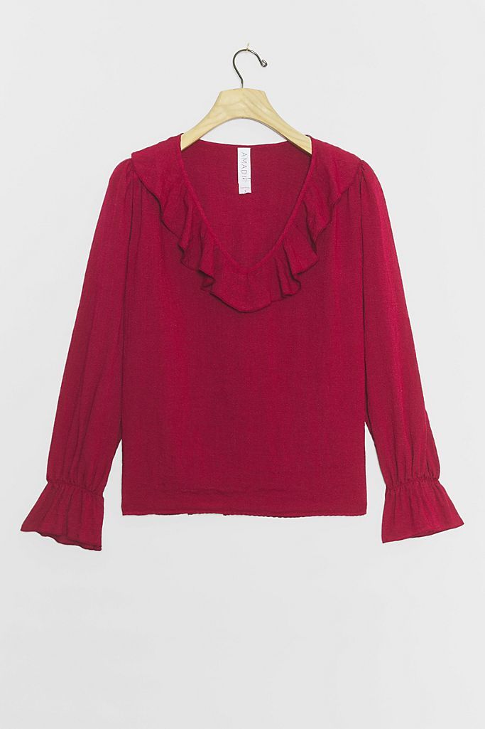Tally Ruffled Blouse | Anthropologie (US)